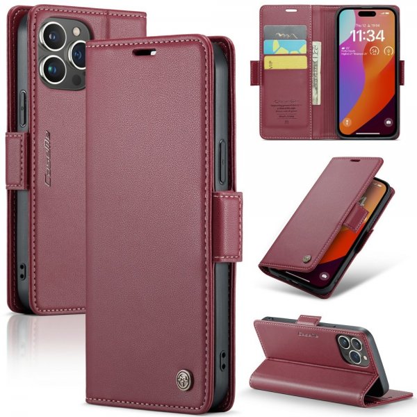 CaseMe iPhone 16 Pro Etui 023 Series Rød