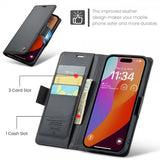 CaseMe iPhone 16 Pro Etui 023 Series Svart