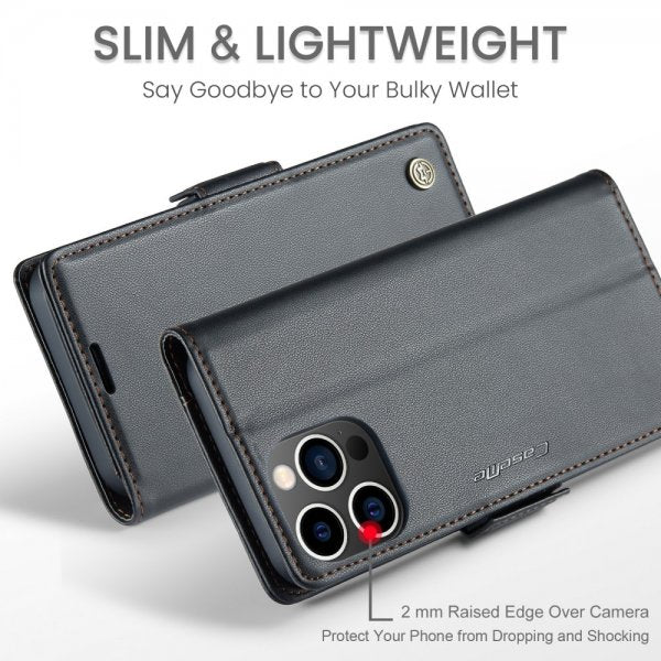 CaseMe iPhone 16 Pro Etui 023 Series Svart
