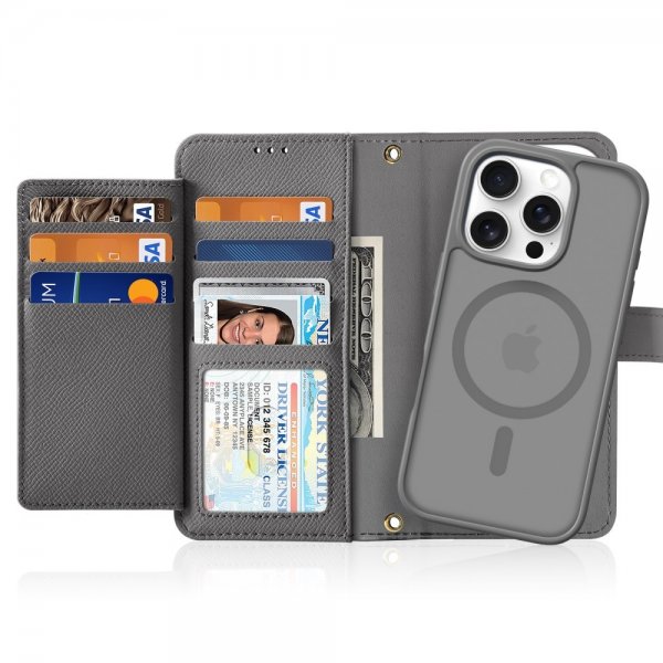 Dux Ducis iPhone 16 Pro Etui 2-in-1 Lawa Series MagSafe Grå