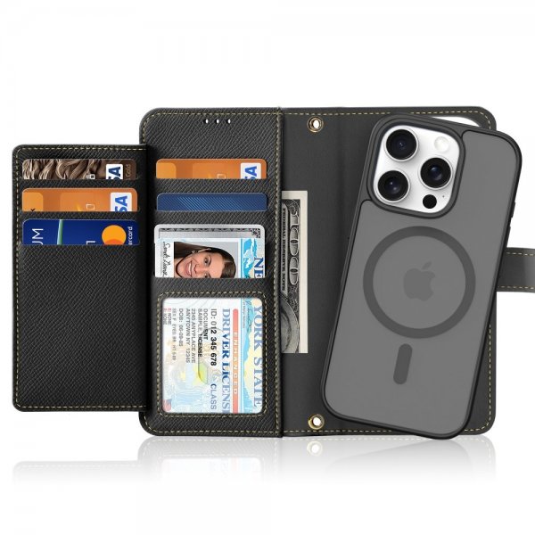 Dux Ducis iPhone 16 Pro Etui 2-in-1 Lawa Series MagSafe Svart
