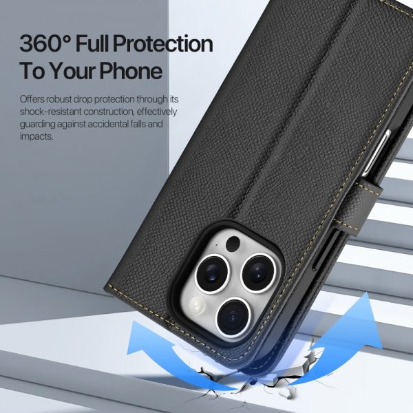 Dux Ducis iPhone 16 Pro Etui 2-in-1 Lawa Series MagSafe Svart