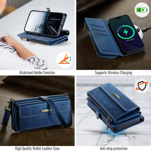CaseMe iPhone 16 Pro Etui C39 Series Blå