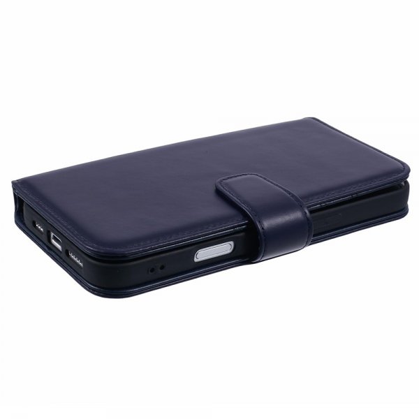 Nordic Covers iPhone 16 Pro Etui Essential Leather Heron Blue