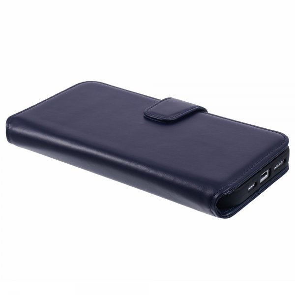 Nordic Covers iPhone 16 Pro Etui Essential Leather Heron Blue