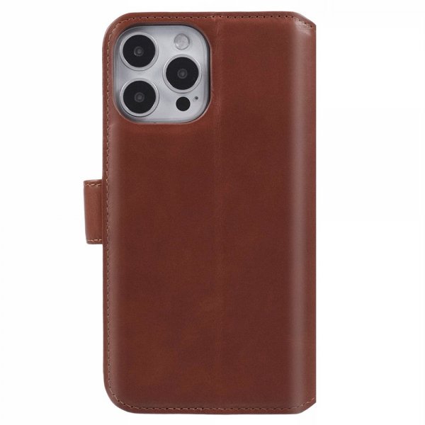 Nordic Covers iPhone 16 Pro Etui Essential Leather Maple Brown