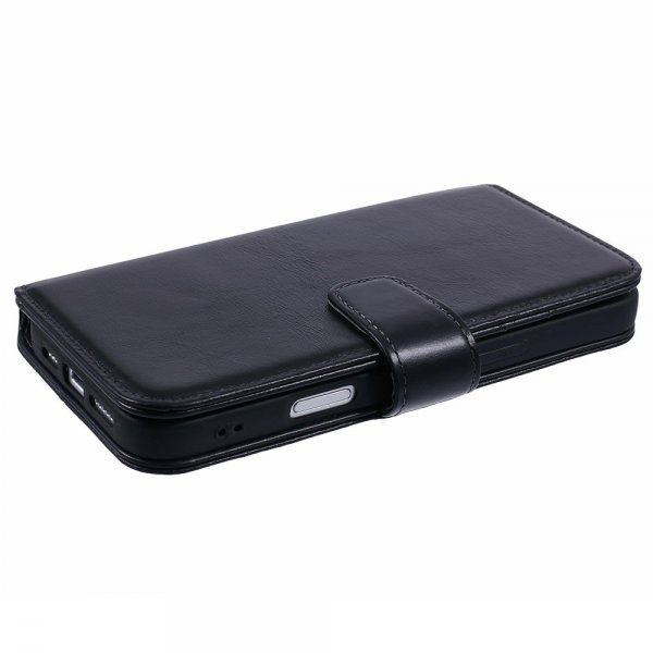 Nordic Covers iPhone 16 Pro Etui Essential Leather Raven Black