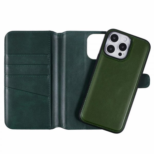 Nordic Covers iPhone 16 Pro Etui MagLeather Juniper Green