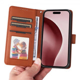 Betopnice iPhone 16 Pro Etui Avtagbart Deksel 005 Brun