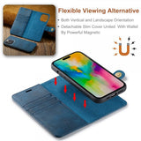 Dg.Ming iPhone 16 Pro Etui Avtagbart Deksel Blå
