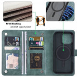 VILI iPhone 16 Pro Etui Avtagbart Deksel GV Series MagSafe Grønn