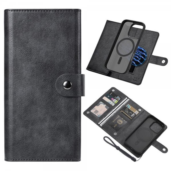 VILI iPhone 16 Pro Etui Avtagbart Deksel GV Series MagSafe Svart