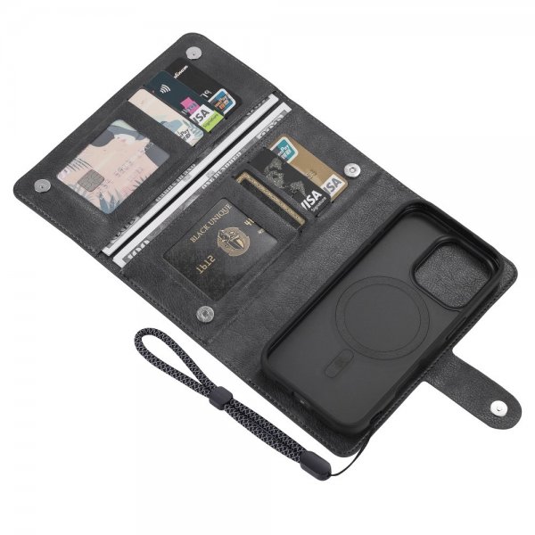 VILI iPhone 16 Pro Etui Avtagbart Deksel GV Series MagSafe Svart