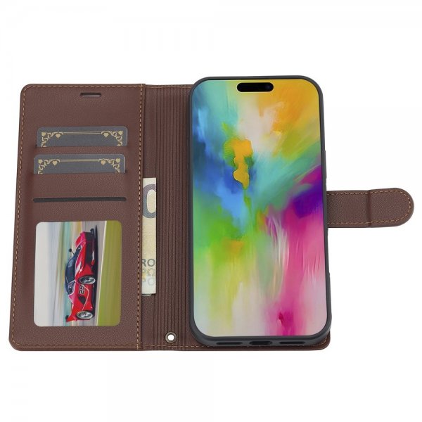 Lc.Imeeke iPhone 16 Pro Etui Avtagbart Deksel L2 Series MagSafe Brun