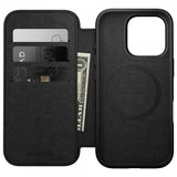 Nomad iPhone 16 Pro Etui Modern Leather Folio Svart