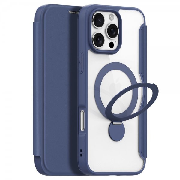 Dux Ducis iPhone 16 Pro Etui Skin X Pro Series Kickstand MagSafe Blå