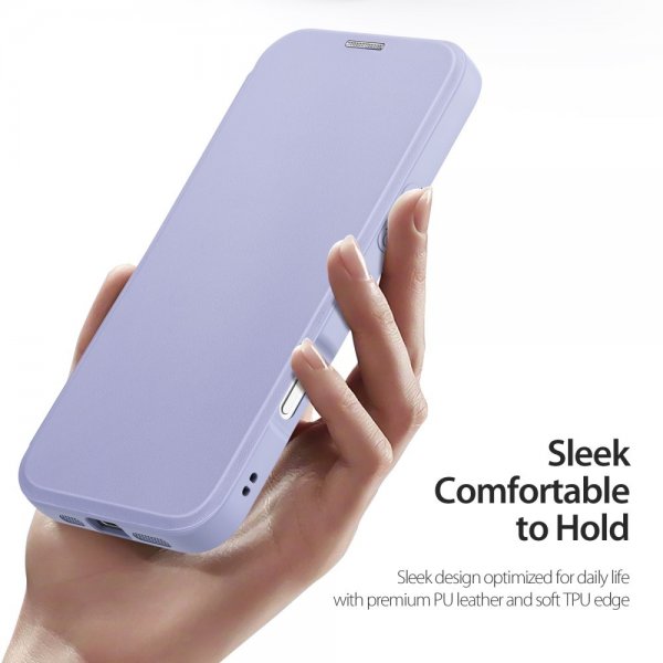 Dux Ducis iPhone 16 Pro Etui Skin X Pro Series Kickstand MagSafe Lilla