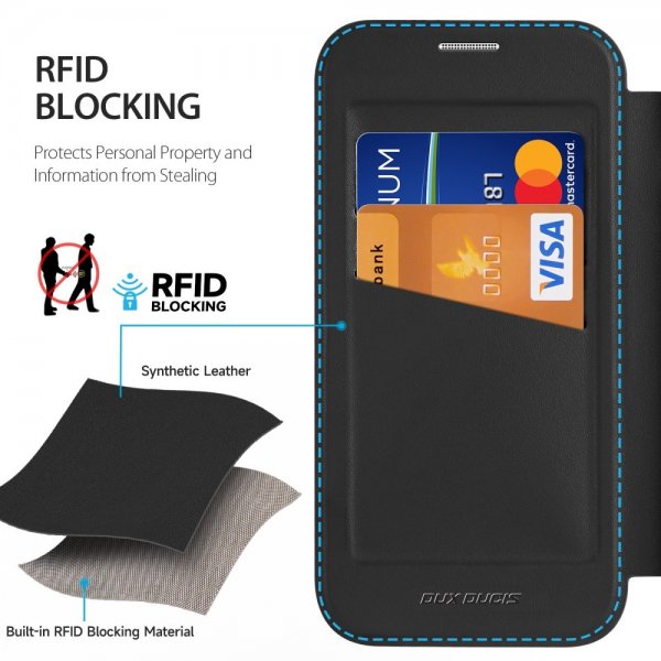 Dux Ducis iPhone 16 Pro Etui Skin X Pro Series Kickstand MagSafe Svart