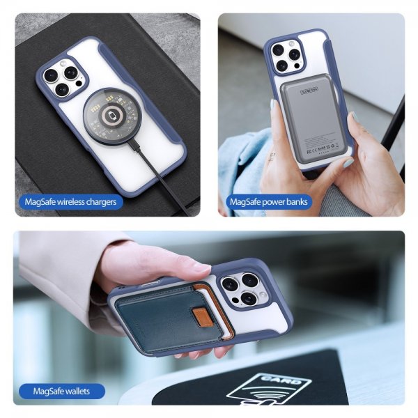 Dux Ducis iPhone 16 Pro Etui Skin X Pro Series MagSafe Blå