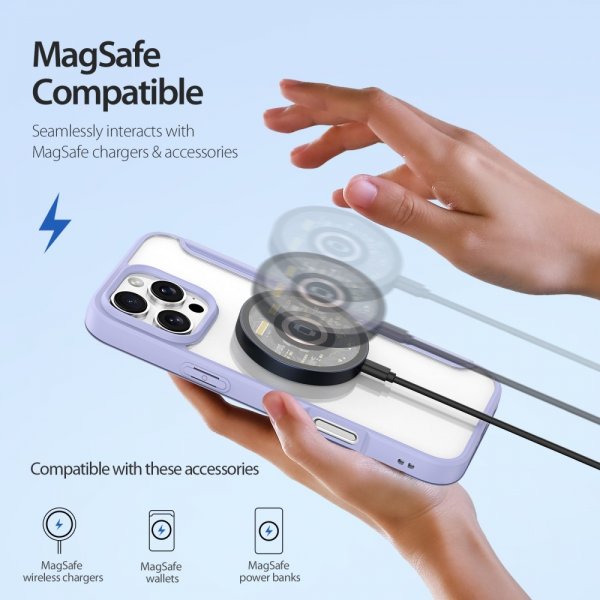 Dux Ducis iPhone 16 Pro Etui Skin X Pro Series MagSafe Lilla