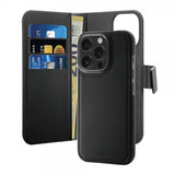 Puro iPhone 16 Pro Etui Wallet Detachable 2 in 1 Svart