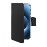 Celly iPhone 16 Pro Etui Wally Wallet Case Svart