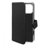 Celly iPhone 16 Pro Etui Wally Wallet Case Svart