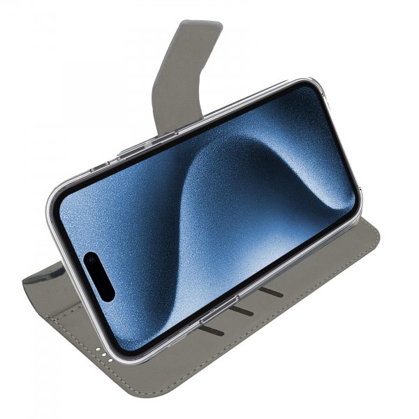 Celly iPhone 16 Pro Etui Wally Wallet Case Svart