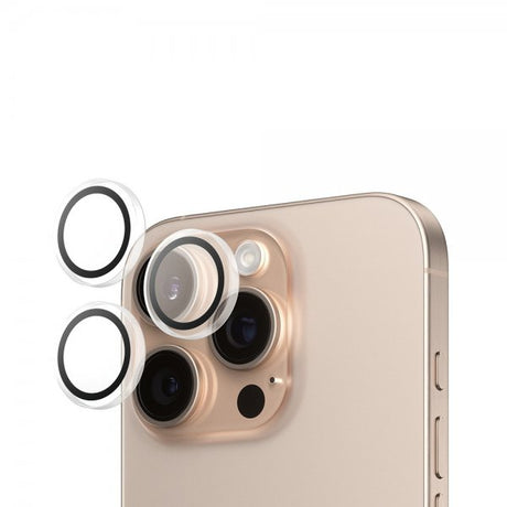PanzerGlass iPhone 16 Pro/iPhone 16 Pro Max Kamerabeskytter Hoops Transparent