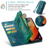 CaseMe iPhone 16 Pro Max Etui 008 Series Avtakbart Deksel Blå