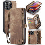 CaseMe iPhone 16 Pro Max Etui 008 Series Avtakbart Deksel Brun