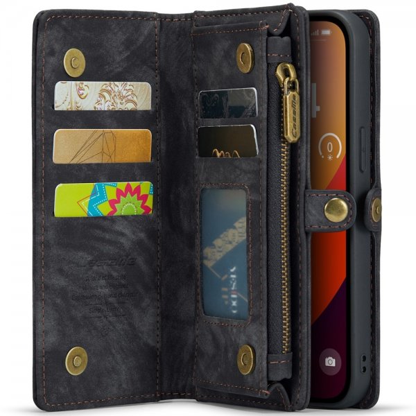 CaseMe iPhone 16 Pro Max Etui 008 Series Avtakbart Deksel Svart