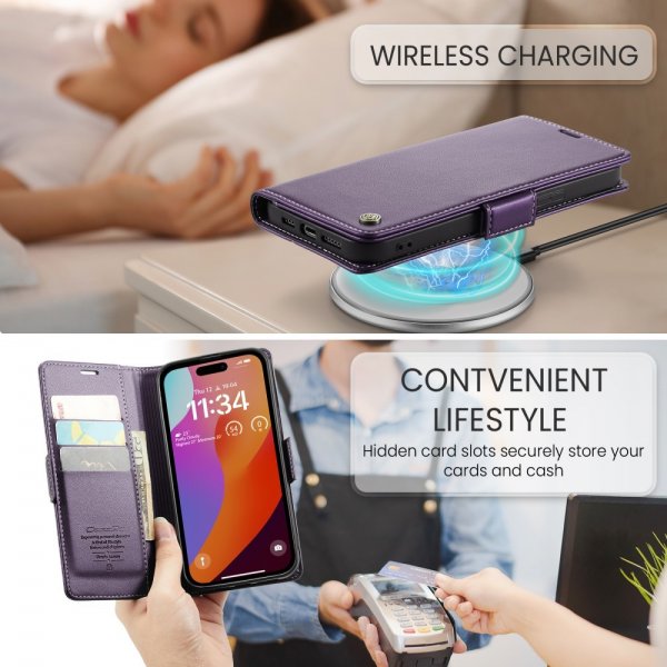 CaseMe iPhone 16 Pro Max Etui 023 Series Lilla