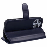 Nordic Covers iPhone 16 Pro Max Etui Essential Leather Heron Blue