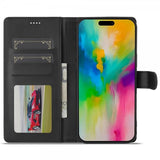 Lc.Imeeke iPhone 16 Pro Max Etui med Kortlomme stativfunksjon Svart