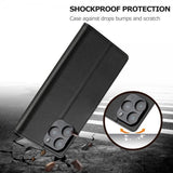 Lc.Imeeke iPhone 16 Pro Max Etui med Kortlomme stativfunksjon Svart