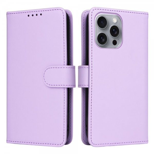 Betopnice iPhone 16 Pro Max Etui Avtagbart Deksel 005 Lilla