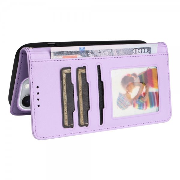 Betopnice iPhone 16 Pro Max Etui Avtagbart Deksel 005 Lilla