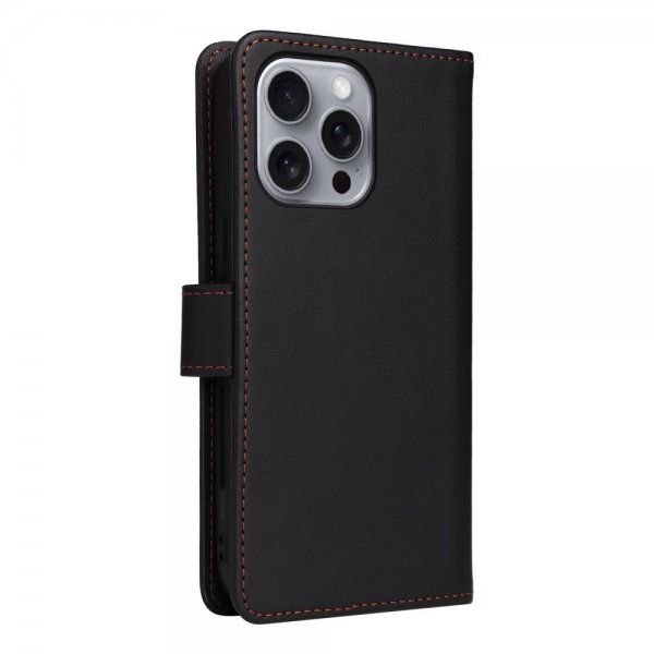 Betopnice iPhone 16 Pro Max Etui Avtagbart Deksel 005 Svart