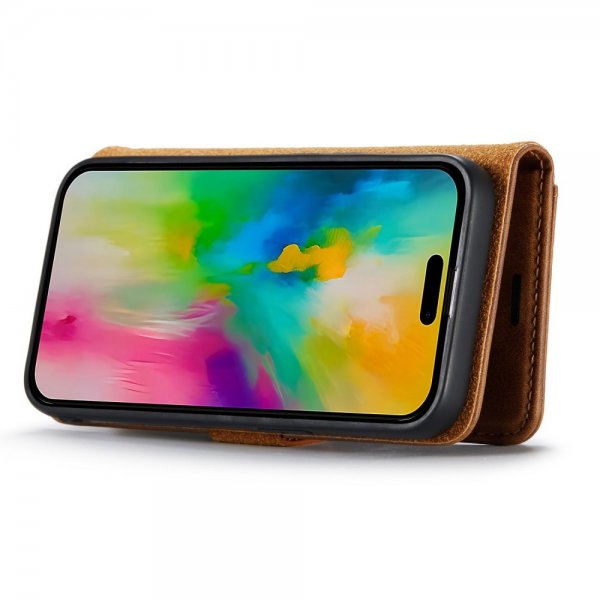 Dg.Ming iPhone 16 Pro Max Etui Avtagbart Deksel Brun