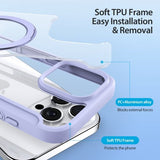 Dux Ducis iPhone 16 Pro Max Etui Skin X Pro Series Kickstand MagSafe Lilla