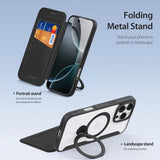 Dux Ducis iPhone 16 Pro Max Etui Skin X Pro Series Kickstand MagSafe Svart