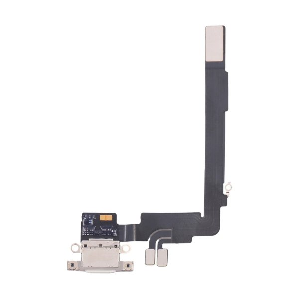 iPhone 16 Pro Max Ladekontakt Flexkabel Original - Hvit