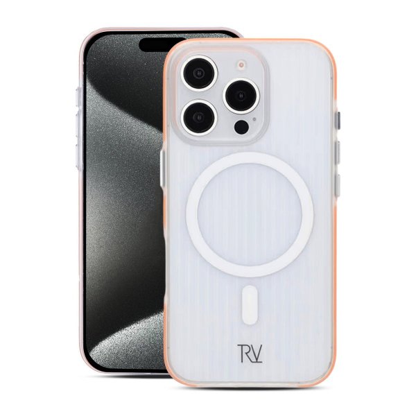 Rvelon iPhone 16 Pro Max Deksel Korrugerte MagSafe Oransje