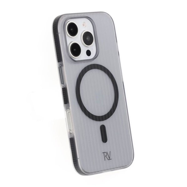 Rvelon iPhone 16 Pro Max Deksel Korrugerte MagSafe Svart