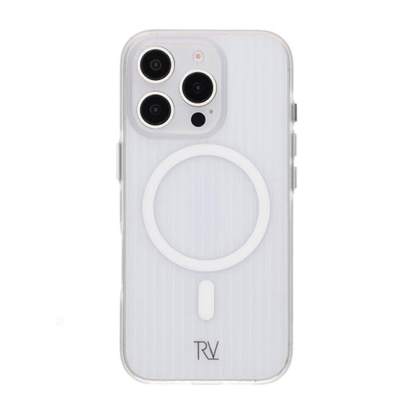 Rvelon iPhone 16 Pro Max Deksel Korrugerte MagSafe Transparent