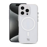 Rvelon iPhone 16 Pro Max Deksel Korrugerte MagSafe Transparent