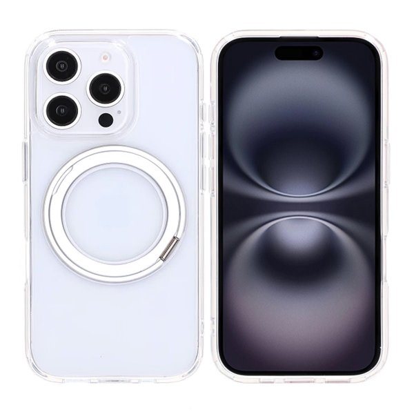 iPhone 16 Pro Max Deksel Roterbart Stativ Transparent