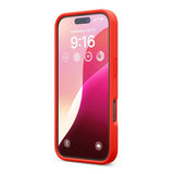 Rvelon iPhone 16 Pro Max Deksel Silikon Rød