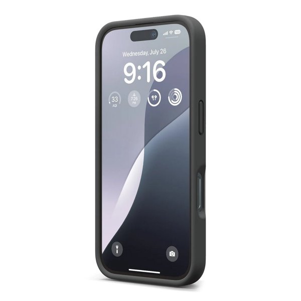 Rvelon iPhone 16 Pro Max Deksel Silikon Svart